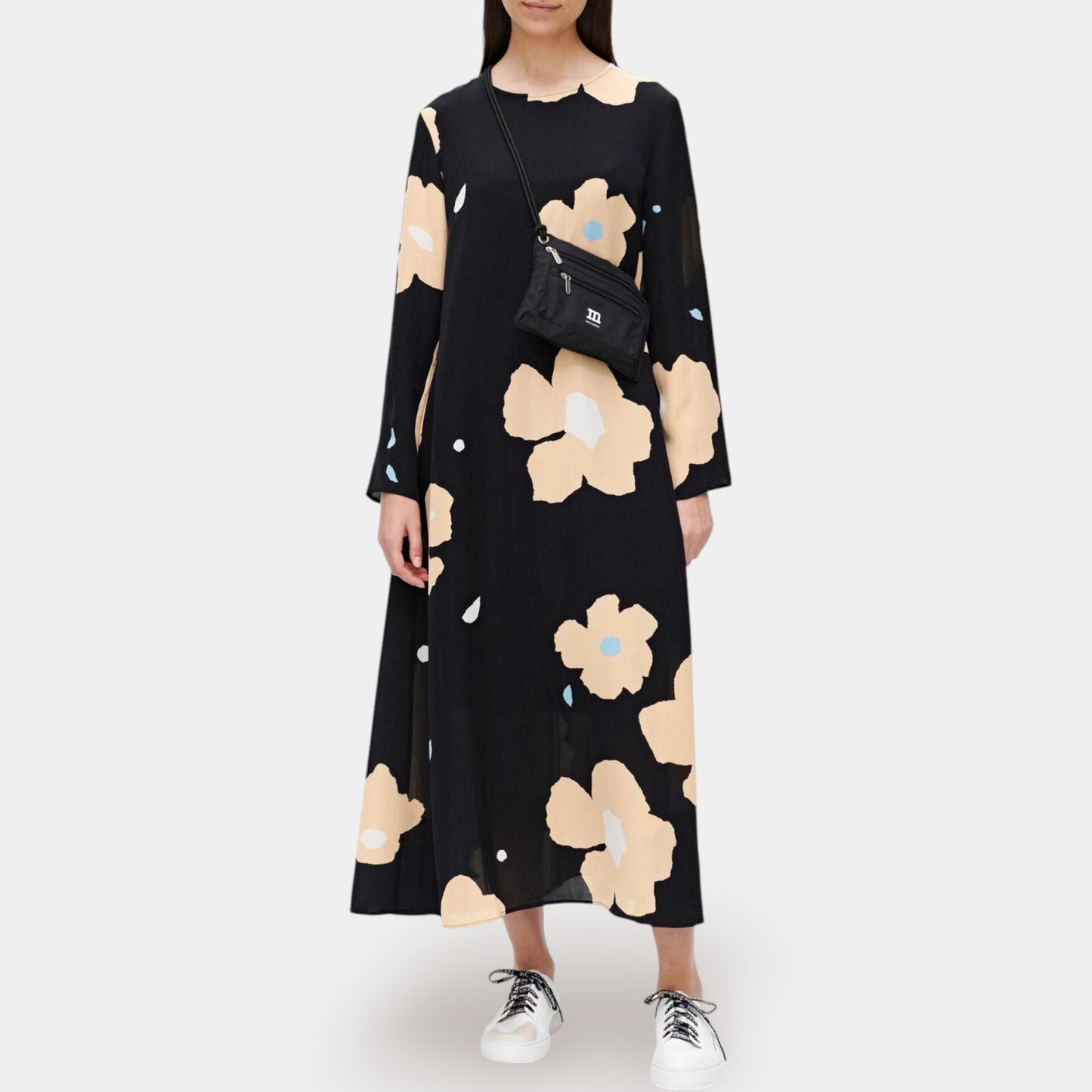 Marimekko X Hilbertti Lennokki Flower Long A-Line Dress EU38 ~ AU10