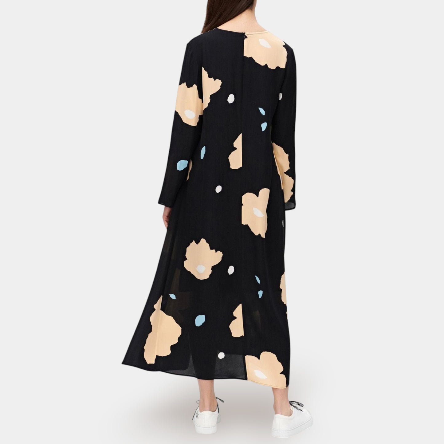 Marimekko X Hilbertti Lennokki Flower Long A-Line Dress EU38 ~ AU10