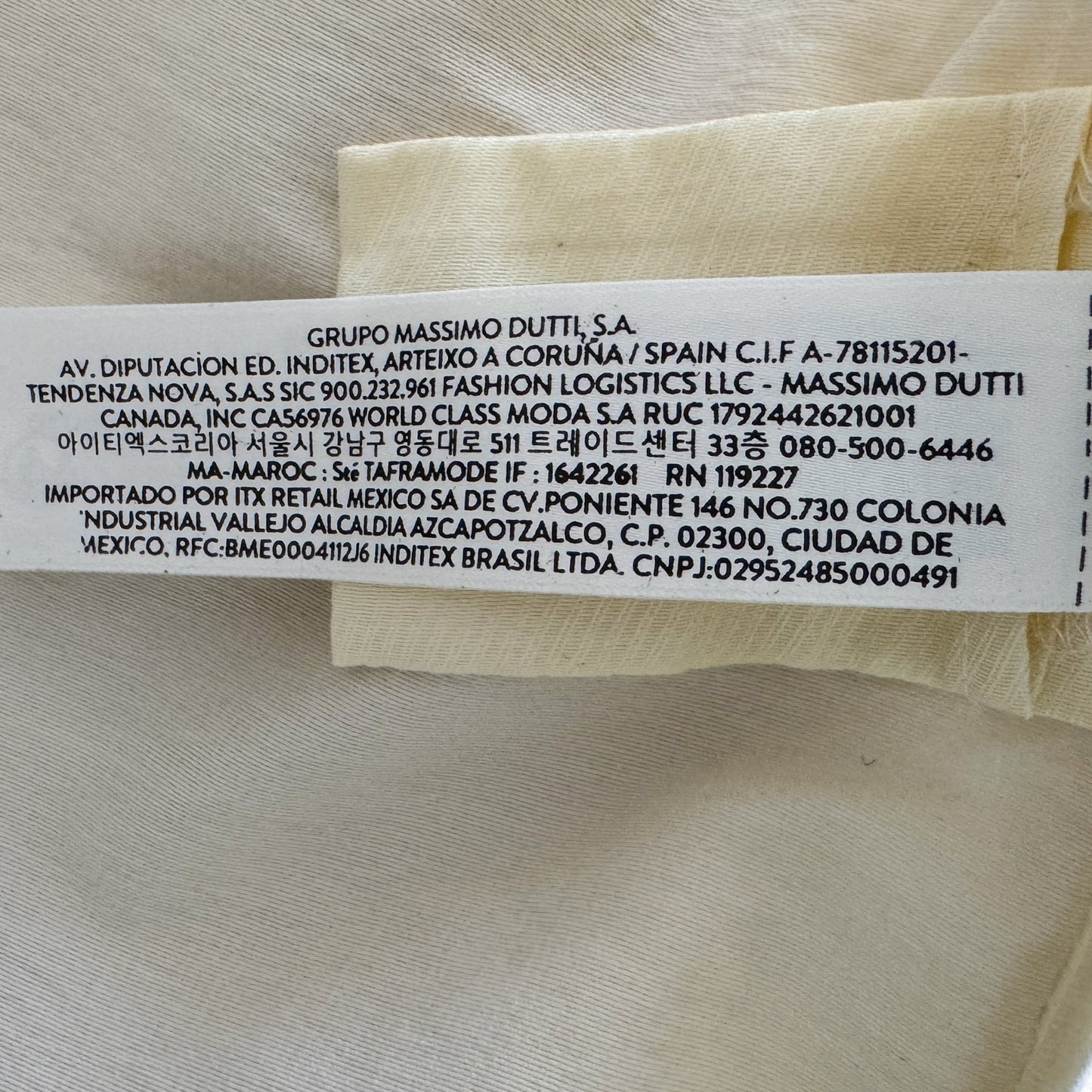 Massimo Dutti Cream Belted Coat Small ~ Medium
