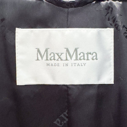 Max Mara Black Camel Wrap Belted Coat Small ~ Medium