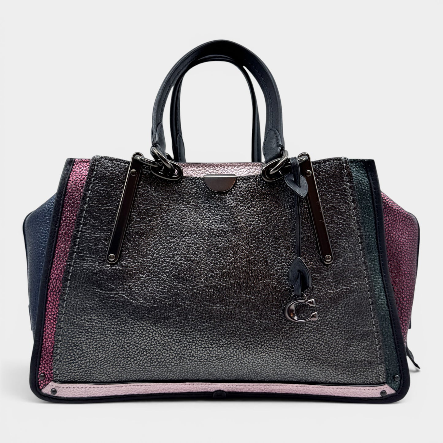 Coach Multicoloured Metallic Dreamer 36 Grainy Leather Top Handle Bag [38841]