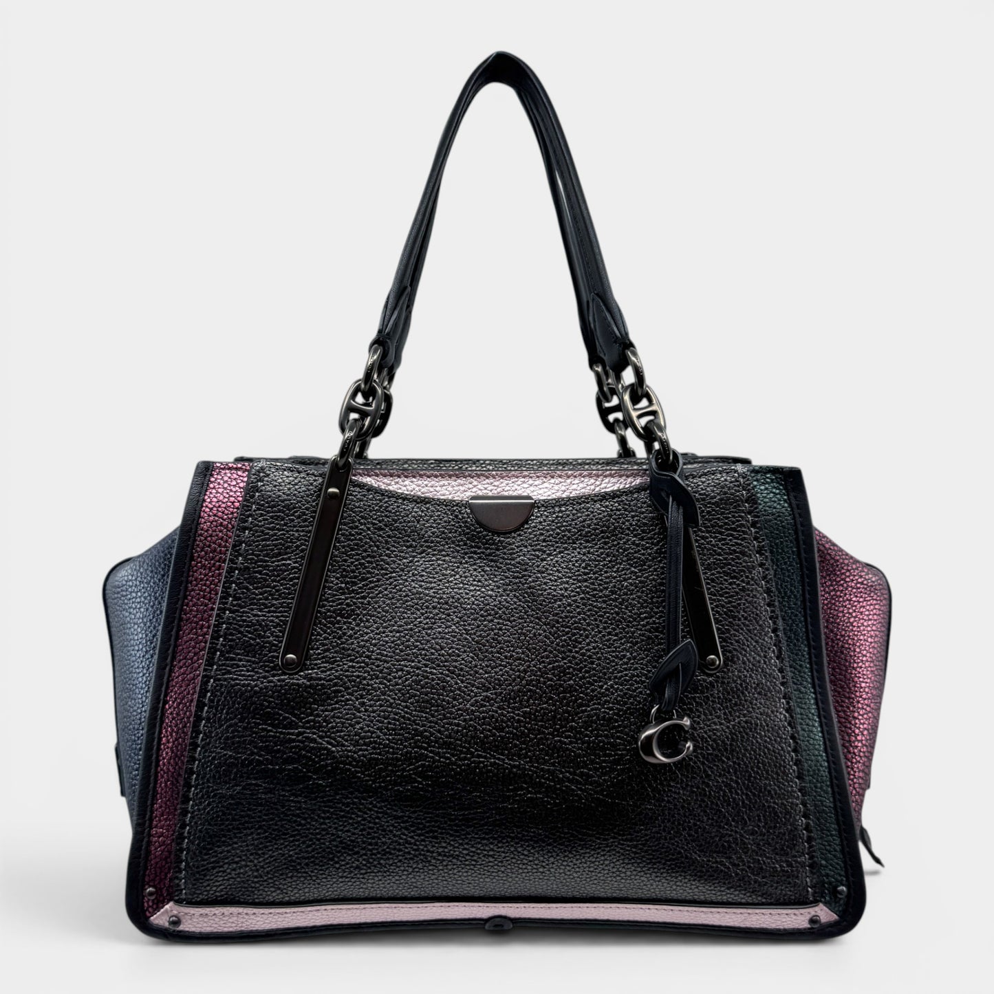 Coach Multicoloured Metallic Dreamer 36 Grainy Leather Top Handle Bag [38841]