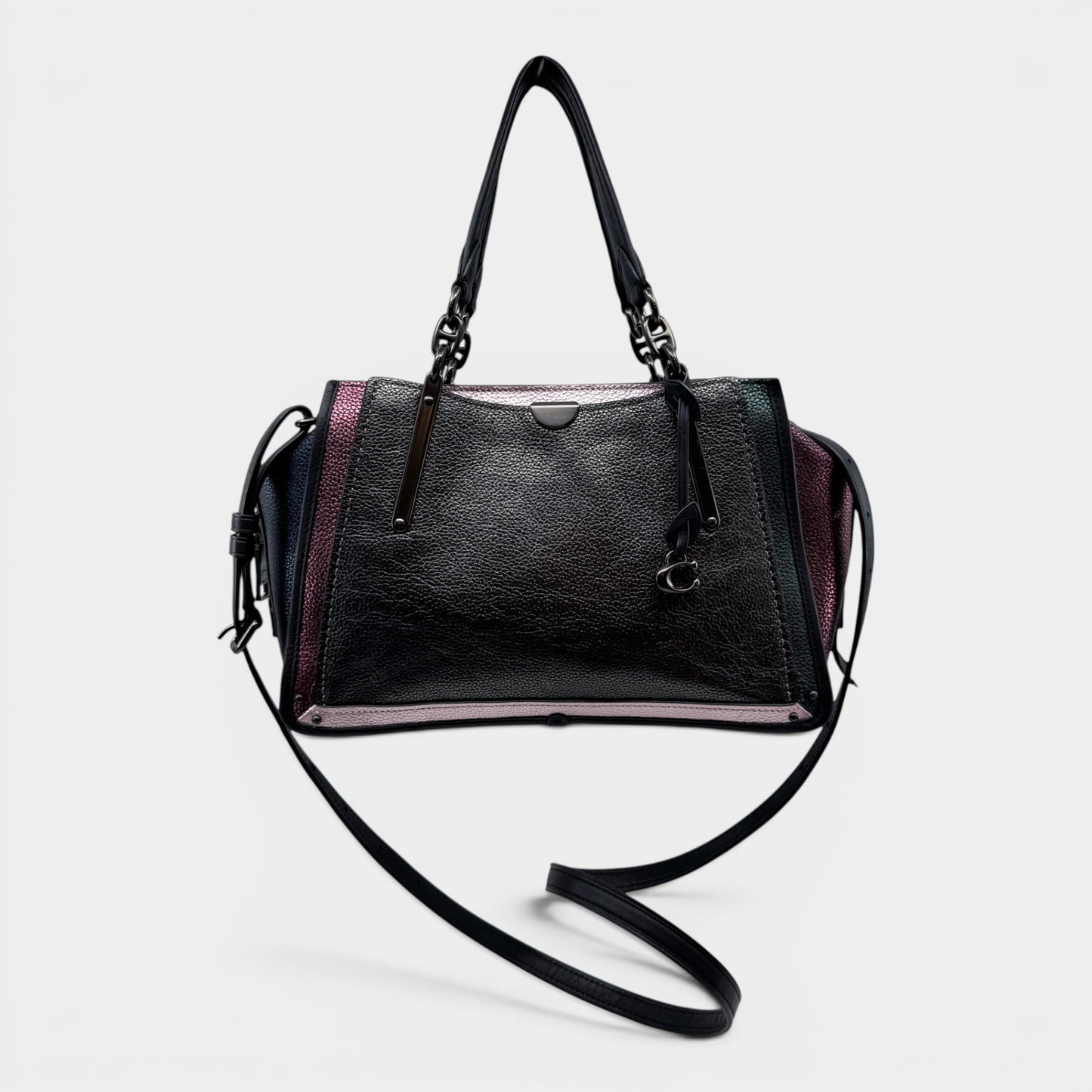 Coach Multicoloured Metallic Dreamer 36 Grainy Leather Top Handle Bag [38841]