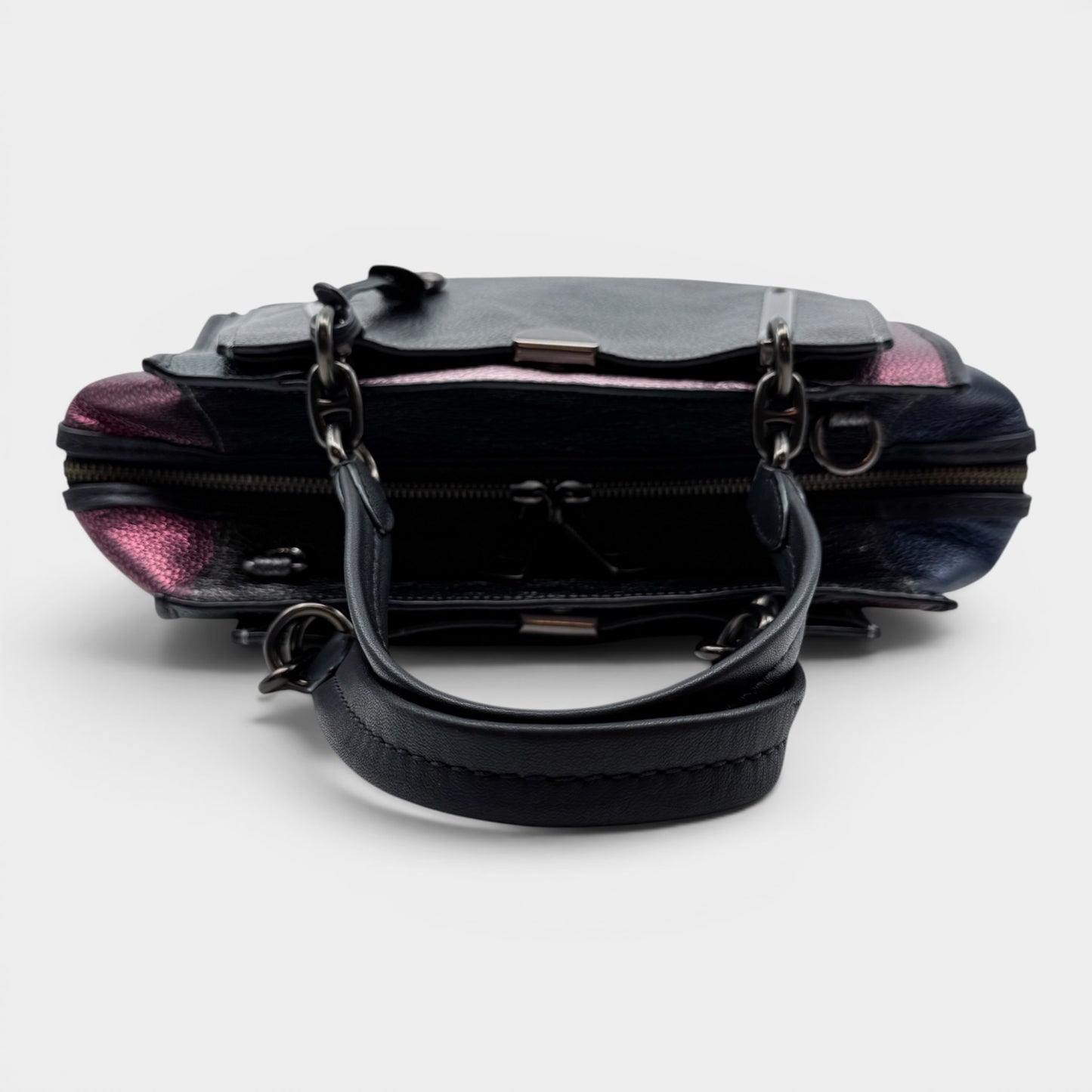 Coach Multicoloured Metallic Dreamer 36 Grainy Leather Top Handle Bag [38841]