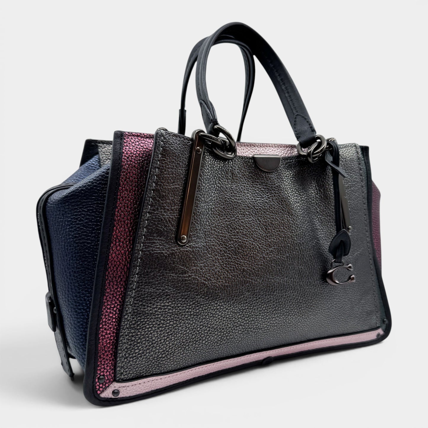 Coach Multicoloured Metallic Dreamer 36 Grainy Leather Top Handle Bag [38841]