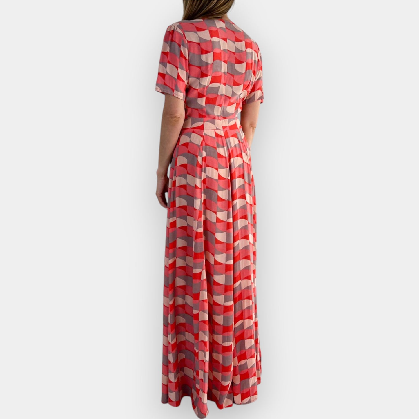 Mister Zimi Pink Print Maxi Dress AU10