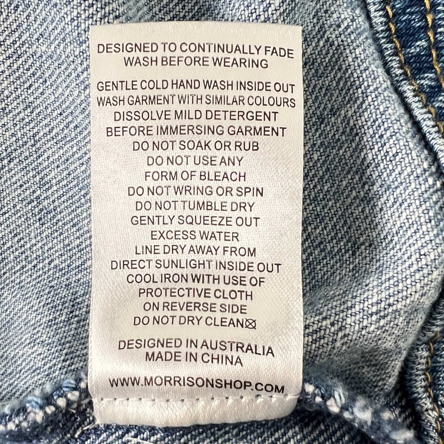 Morrison Light Blue Denim Clovelly Flared Midi Dress 2  ~ AU10-12 [NEW]
