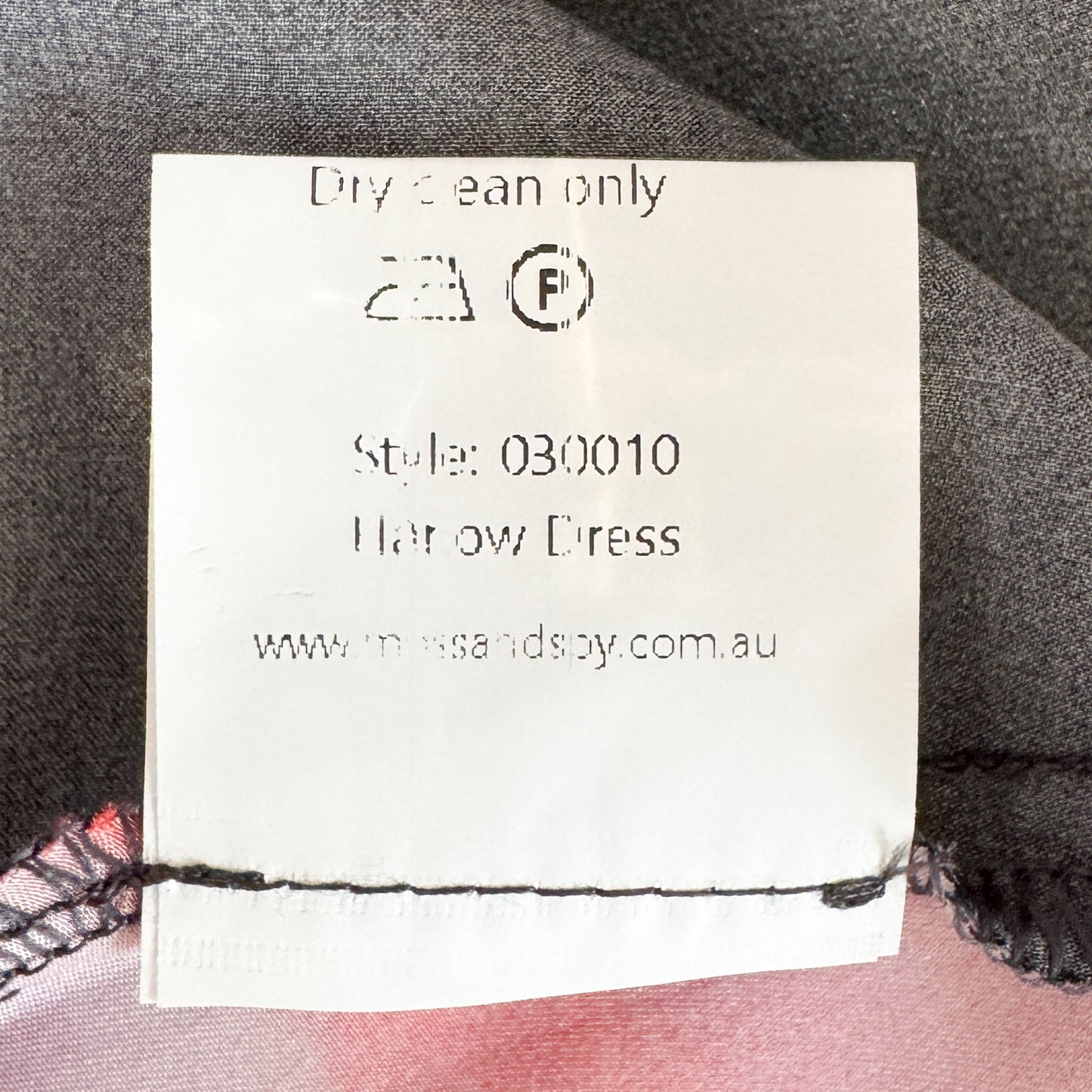 Moss & Spy Red Black Silk Harlow Dress AU10