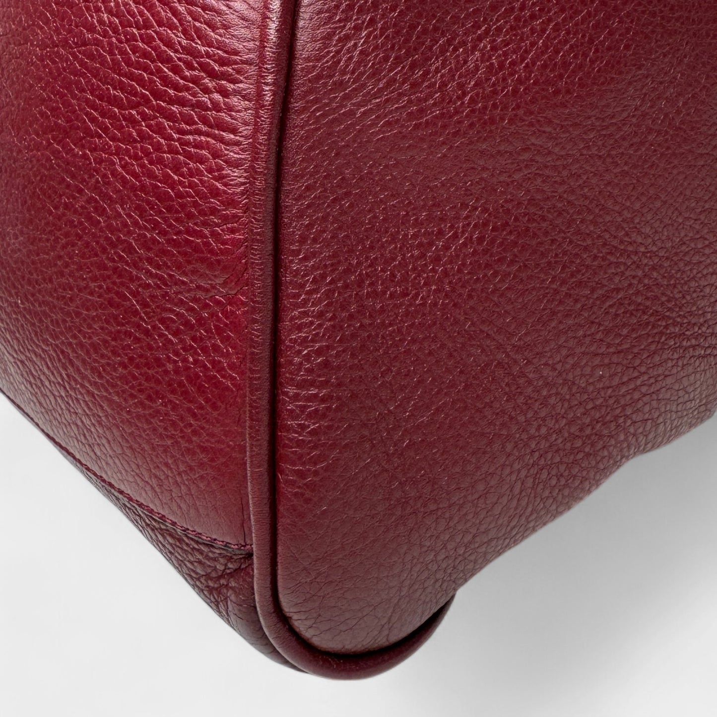 Mulberry Burgundy Leather Tassel Alexa Bag