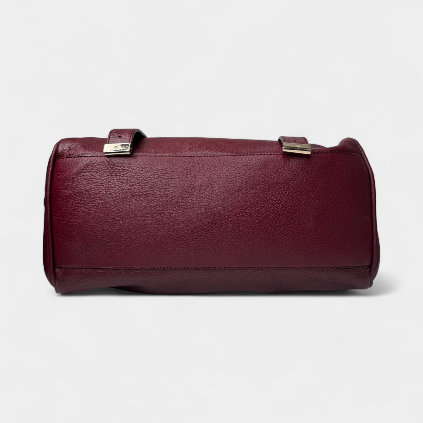 Mulberry Burgundy Leather Tassel Alexa Bag