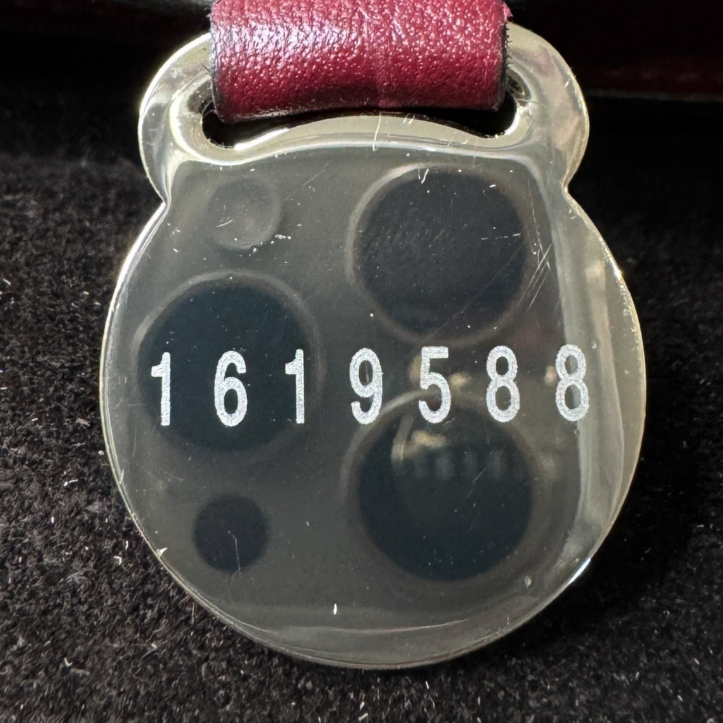 Mulberry Burgundy Leather Tassel Alexa Bag