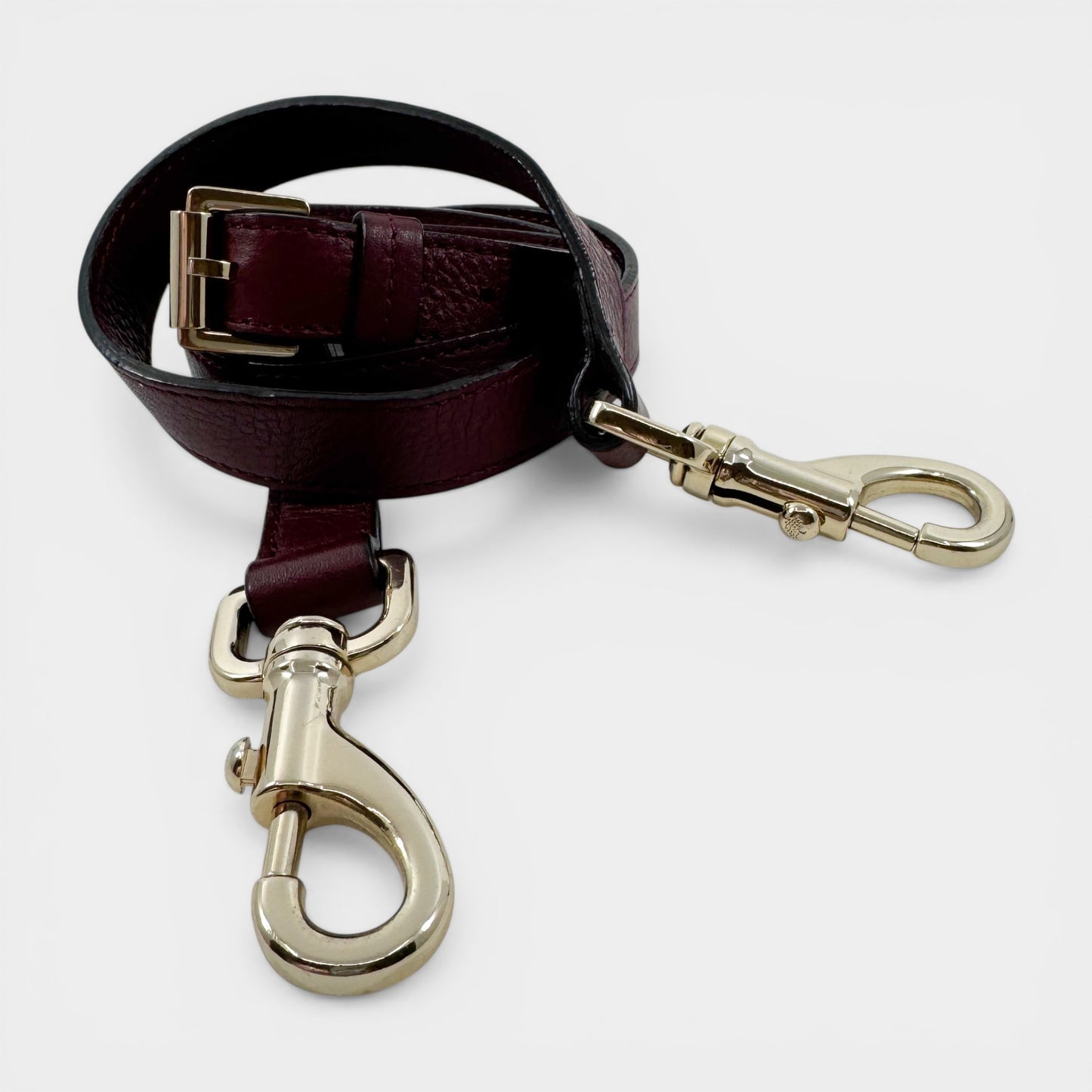 Mulberry Alexa Burgundy Leather Tassel Top Handle Satchel Bag