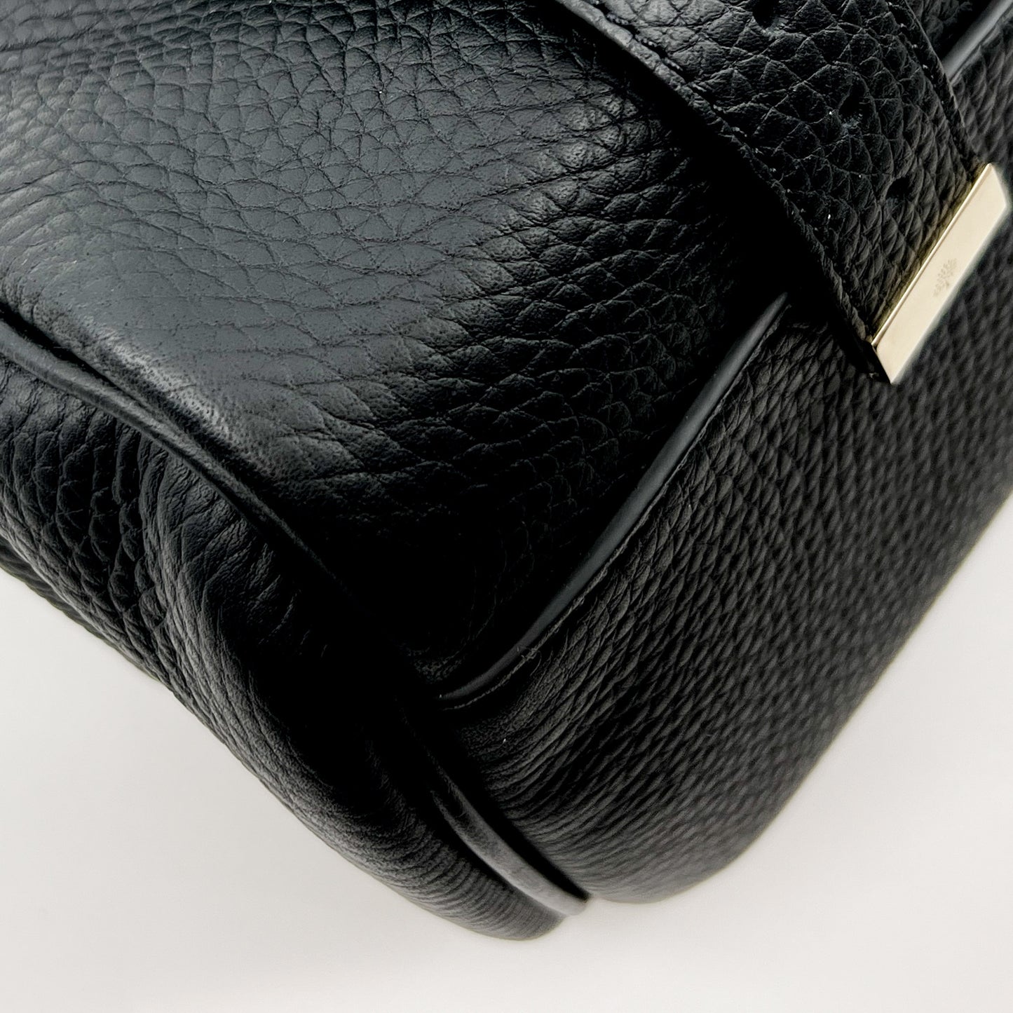 Mulberry Alexa Black Heavy Grain Leather Top Handle Bag