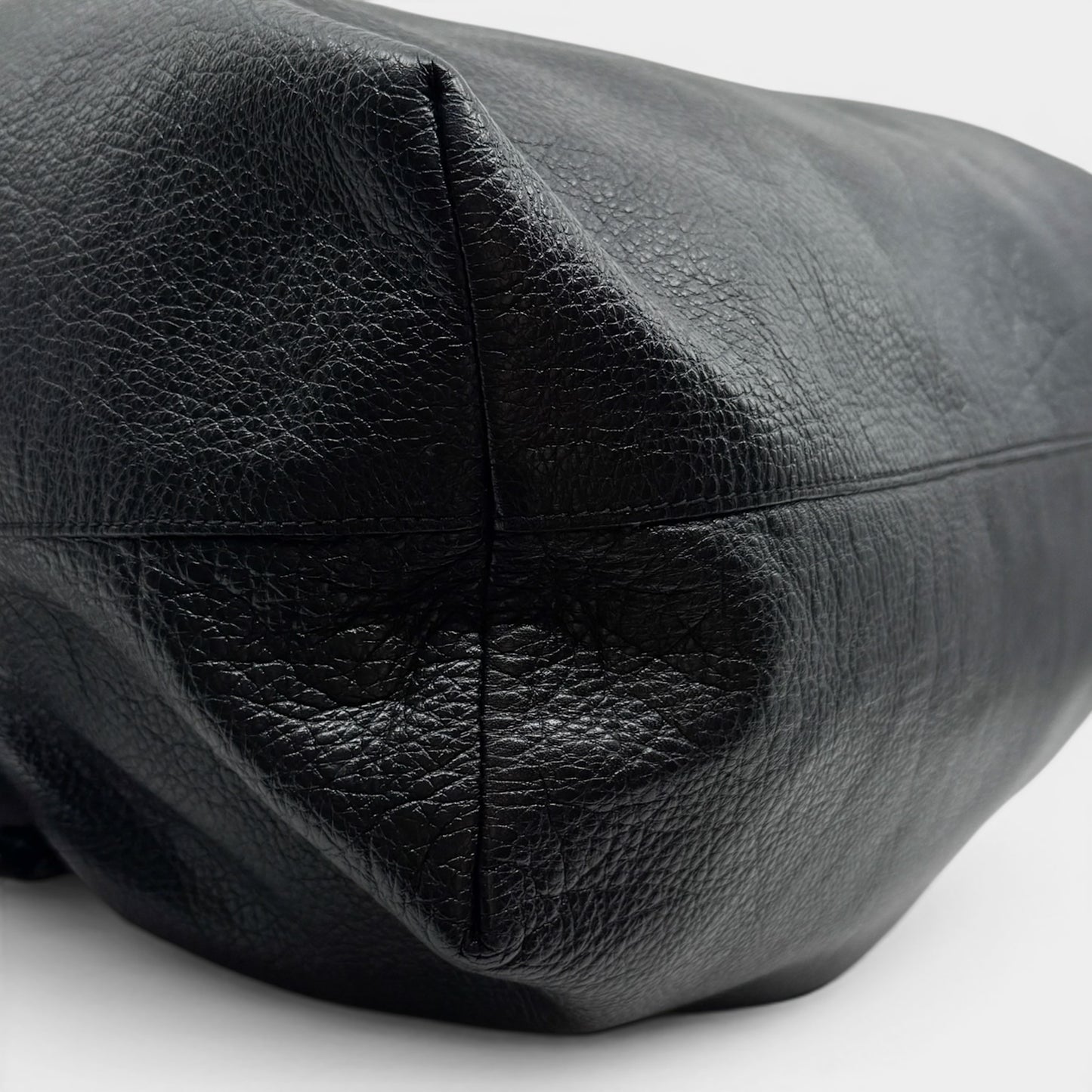 Mulberry Black Leather Daria Drawstring Shoulder Bag