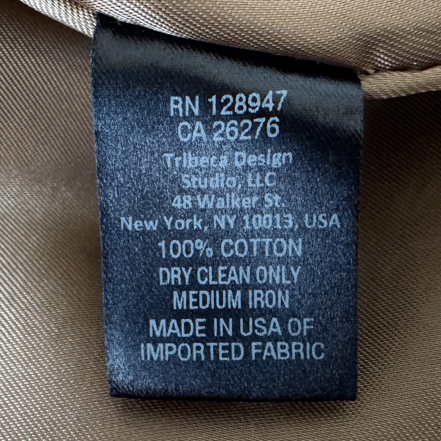Nili Lotan Tan Brown Raw Edge Topher Trench Coat Small ~ Medium ~ AU8-10-12