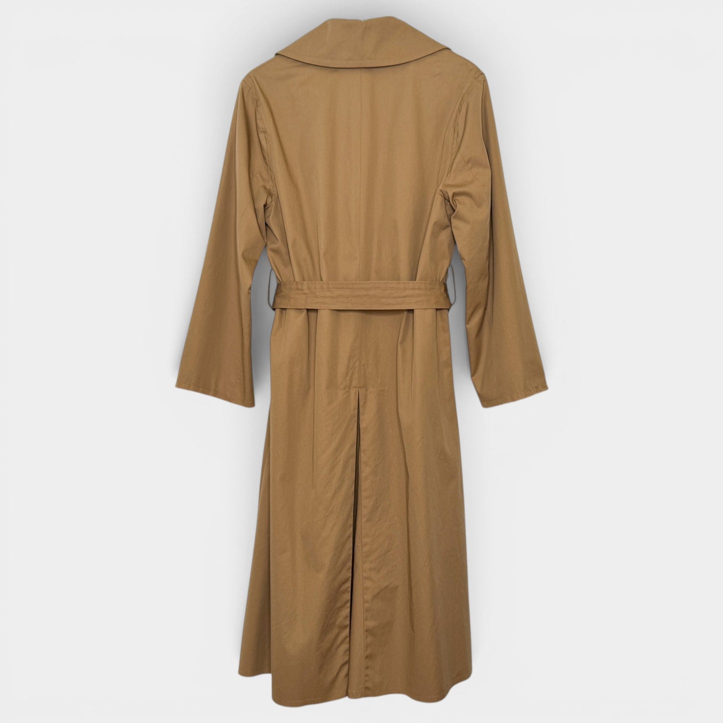 Nili Lotan Tan Brown Raw Edge Topher Trench Coat Small ~ Medium ~ AU8-10-12