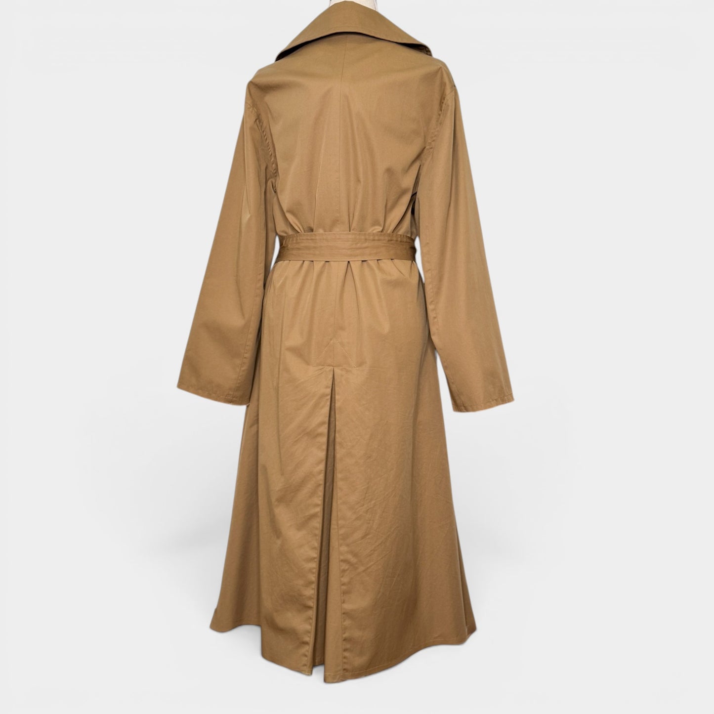 Nili Lotan Tan Brown Raw Edge Topher Trench Coat Small ~ Medium ~ AU8-10-12