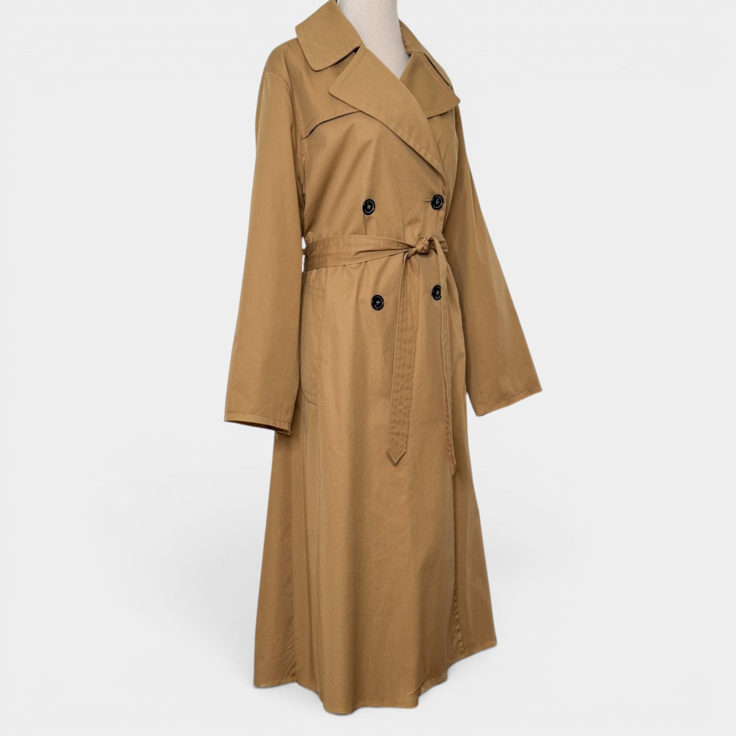 Nili Lotan Tan Brown Raw Edge Topher Trench Coat Small ~ Medium ~ AU8-10-12