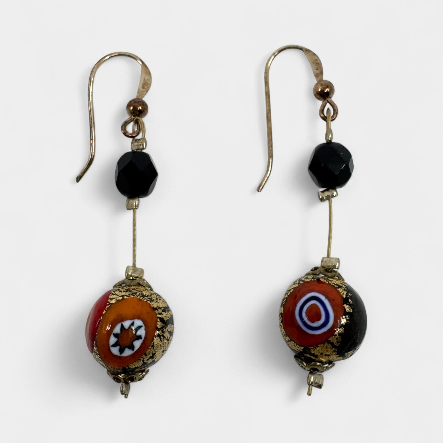 Ophelia Multicoloured Murano Glass Bead Drop Earrings