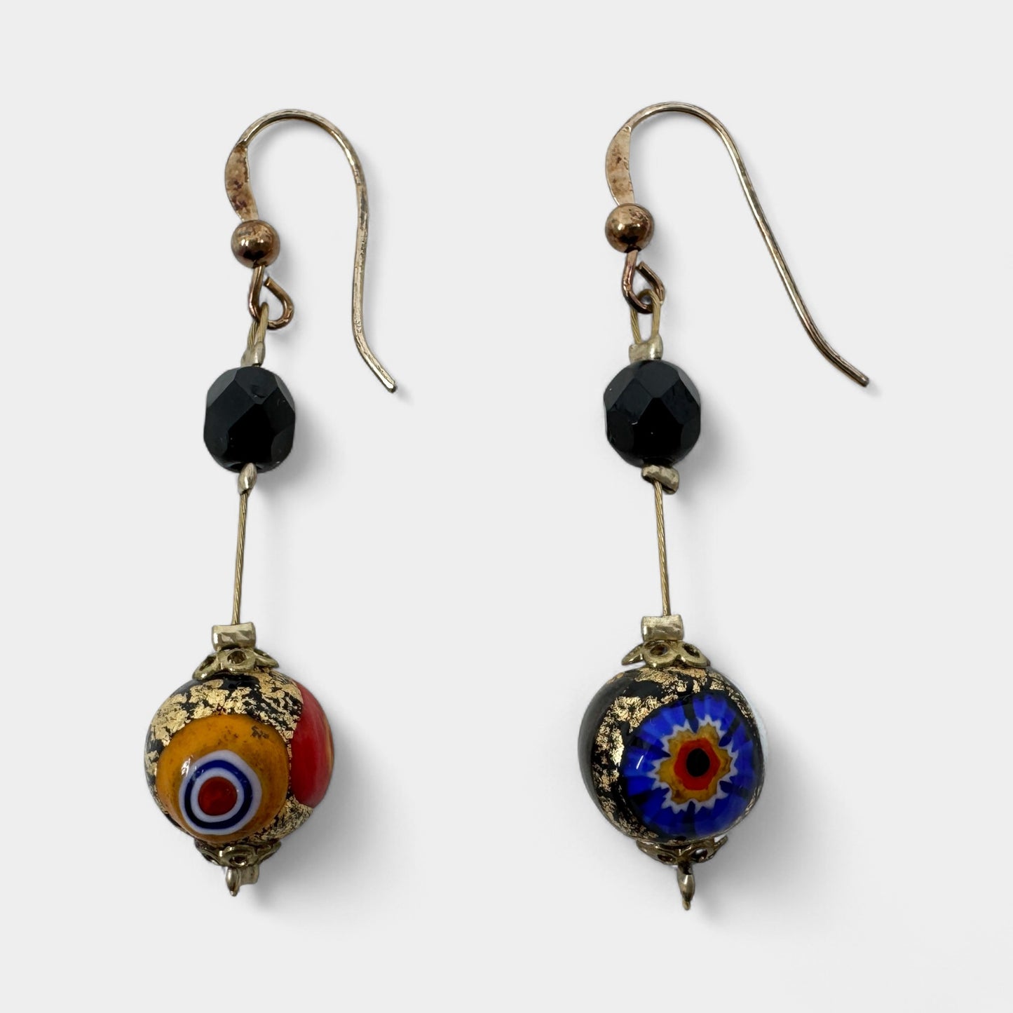 Ophelia Multicoloured Murano Glass Bead Drop Earrings