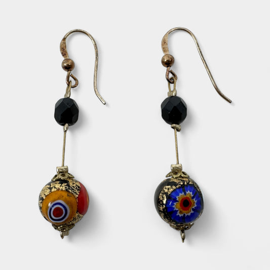 Ophelia Multicoloured Murano Glass Bead Drop Earrings