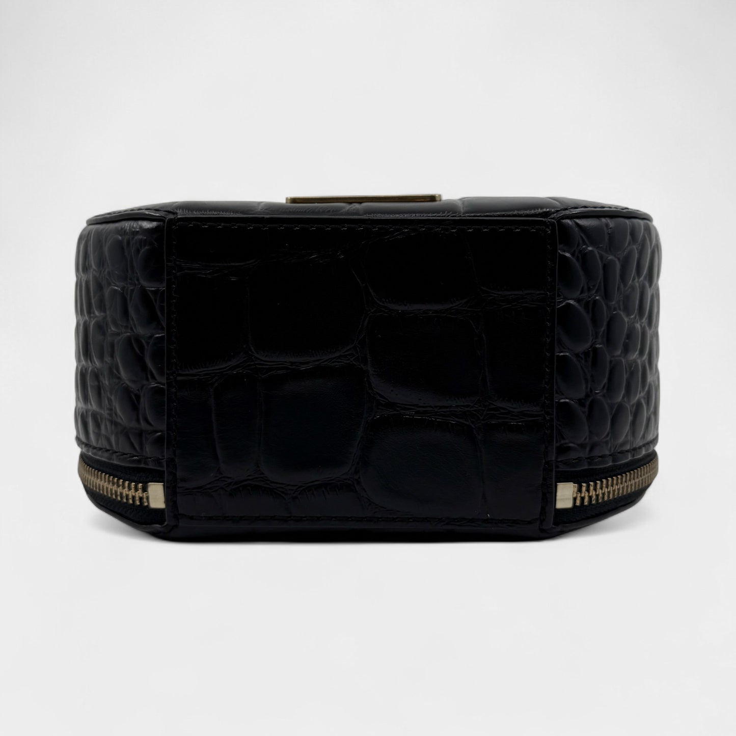 Oroton Black Leather Limited Edition Scenic Circle Bag [No.67/80]