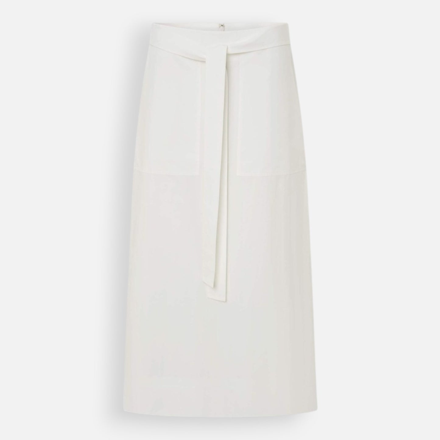 Oroton White Cotton Poplin Clover Skirt AU6 [NEW]