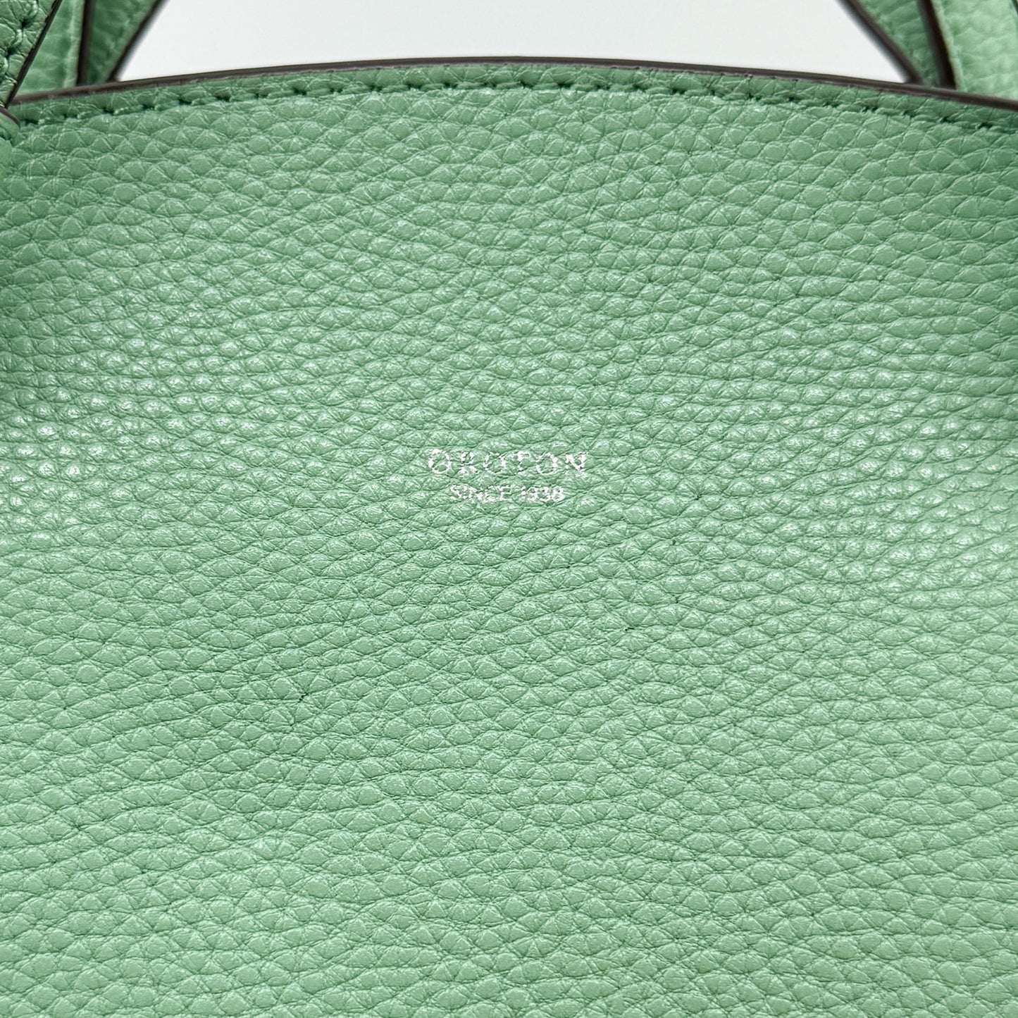Oroton Light Fern Green Atlas Day Tote & Shoulder Bag