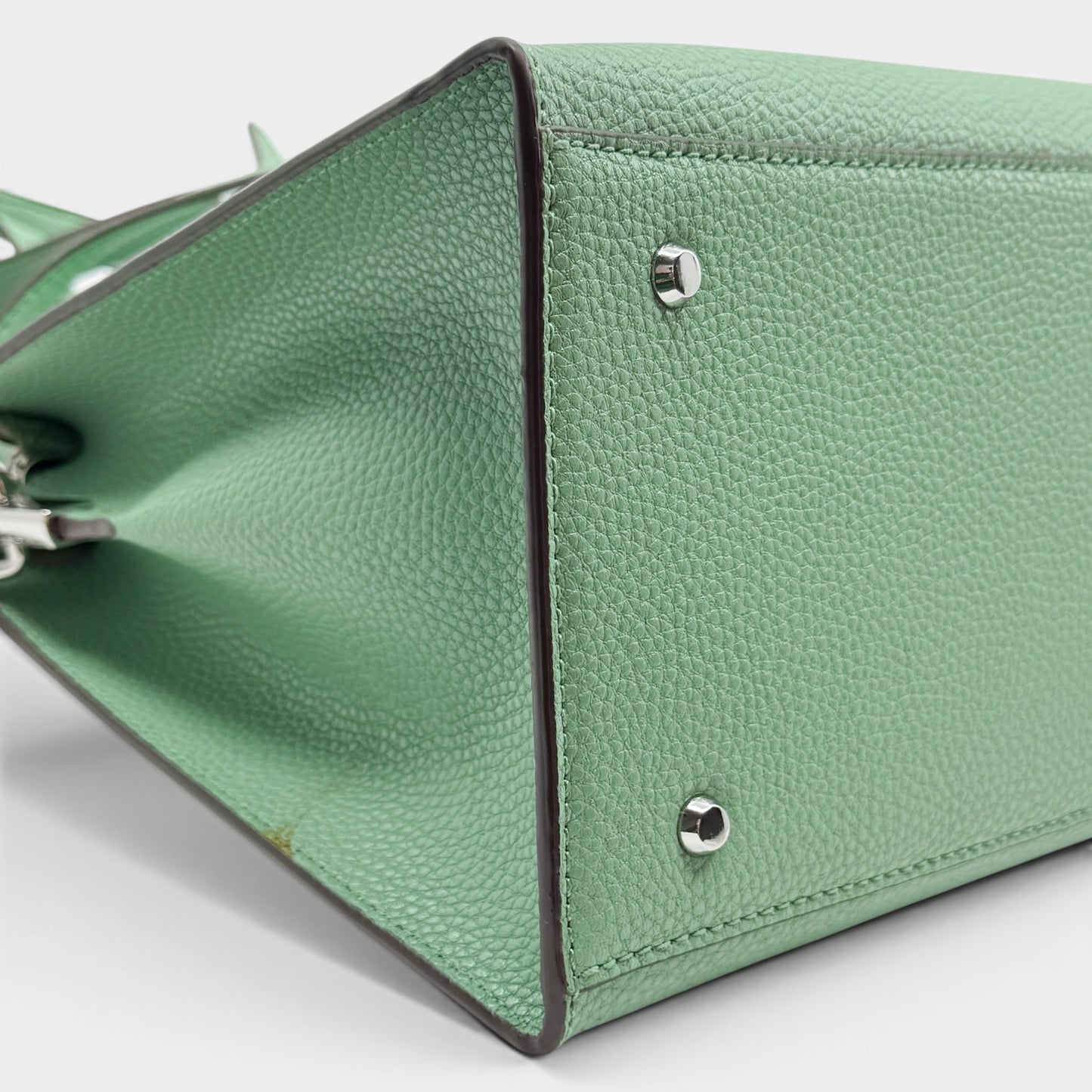 Oroton Light Fern Green Atlas Day Tote & Shoulder Bag