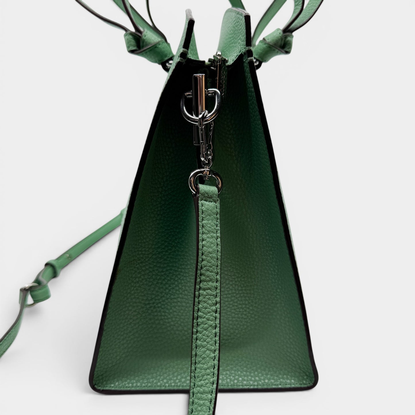 Oroton Light Fern Green Atlas Day Tote & Shoulder Bag