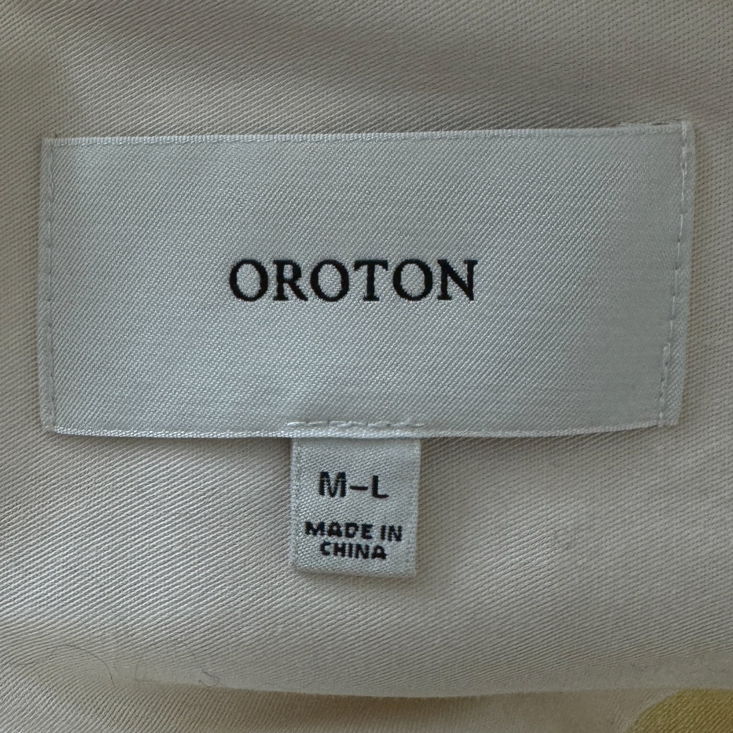 Oroton Yellow Linen Robe Jacket Medium ~ Large