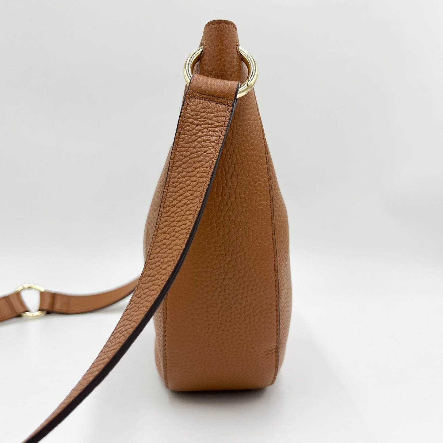 Oroton Tan Brown Leather Avalon Mini Hobo Crossbody & Shoulder Bag