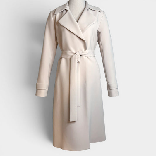 Perri Cutten Off White City Trench Coat XS ~ AU6-8 [NEW]