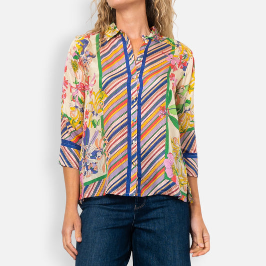 Johnny Was Petalunah Blouse X-Large AU16-18 [NEW]