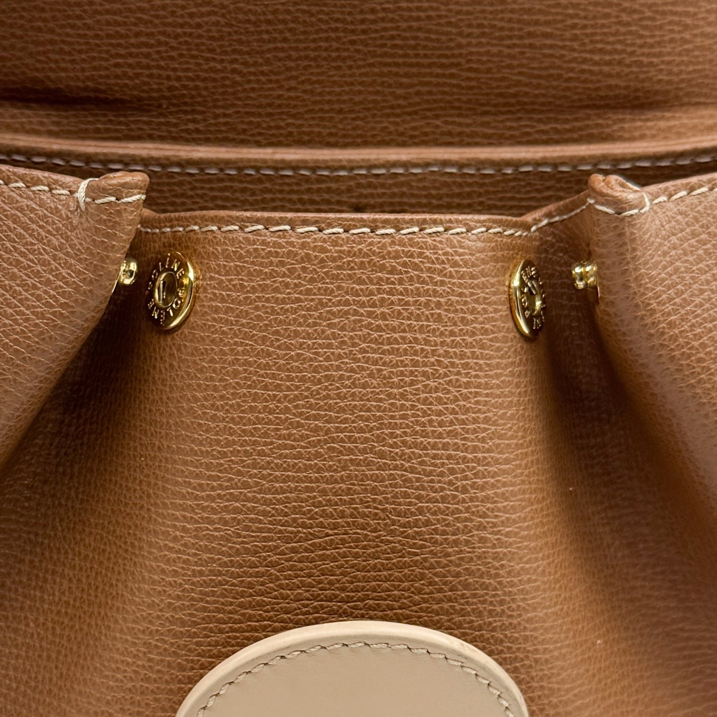 Polene Paris Tan Smooth Leather Numéro Un Nano Bag