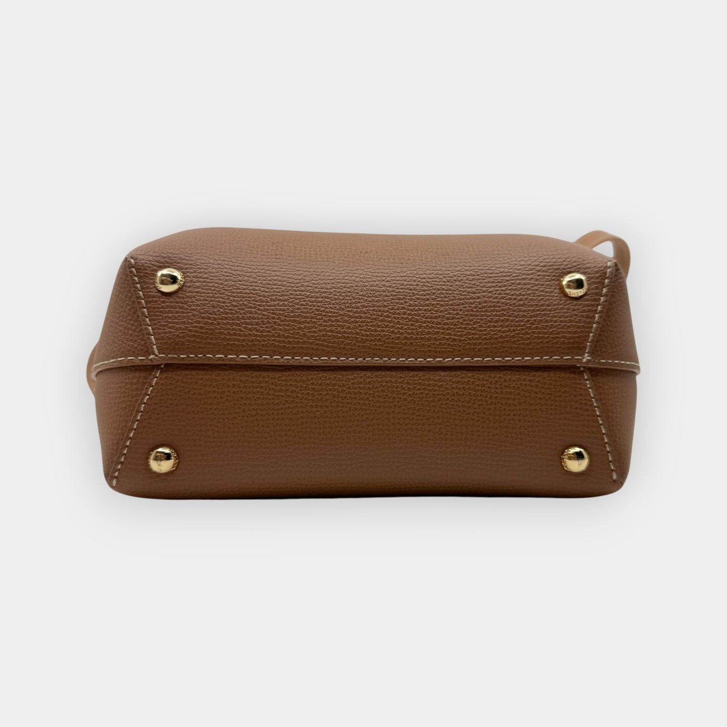 Polene Paris Tan Smooth Leather Numéro Un Nano Bag
