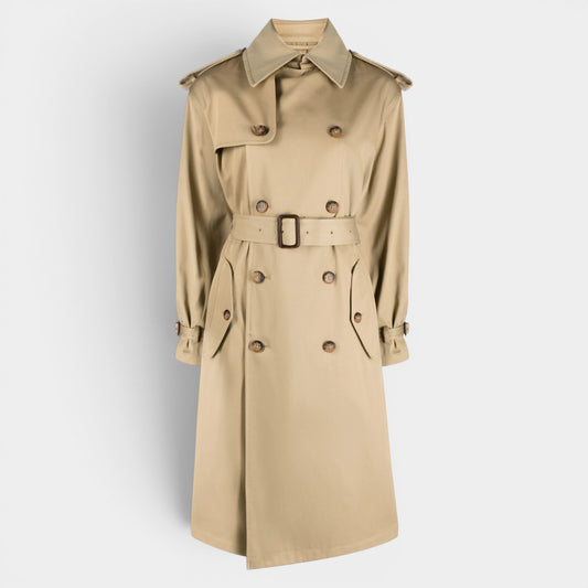Polo Ralph Lauren Taupe Brown Double Breasted Trench Coat XS ~ AU8-10 [NEW]