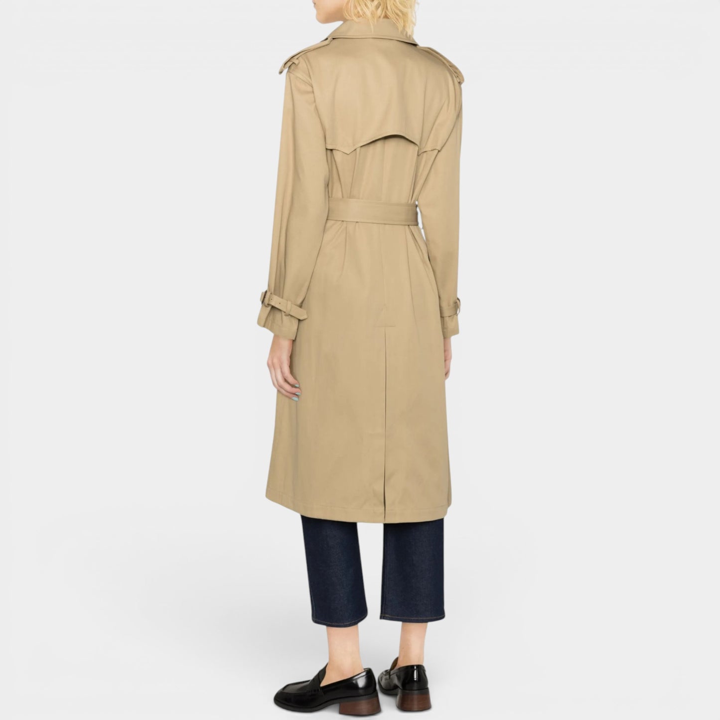 Polo Ralph Lauren Taupe Brown Double Breasted Trench Coat XS ~ AU8-10 [NEW]