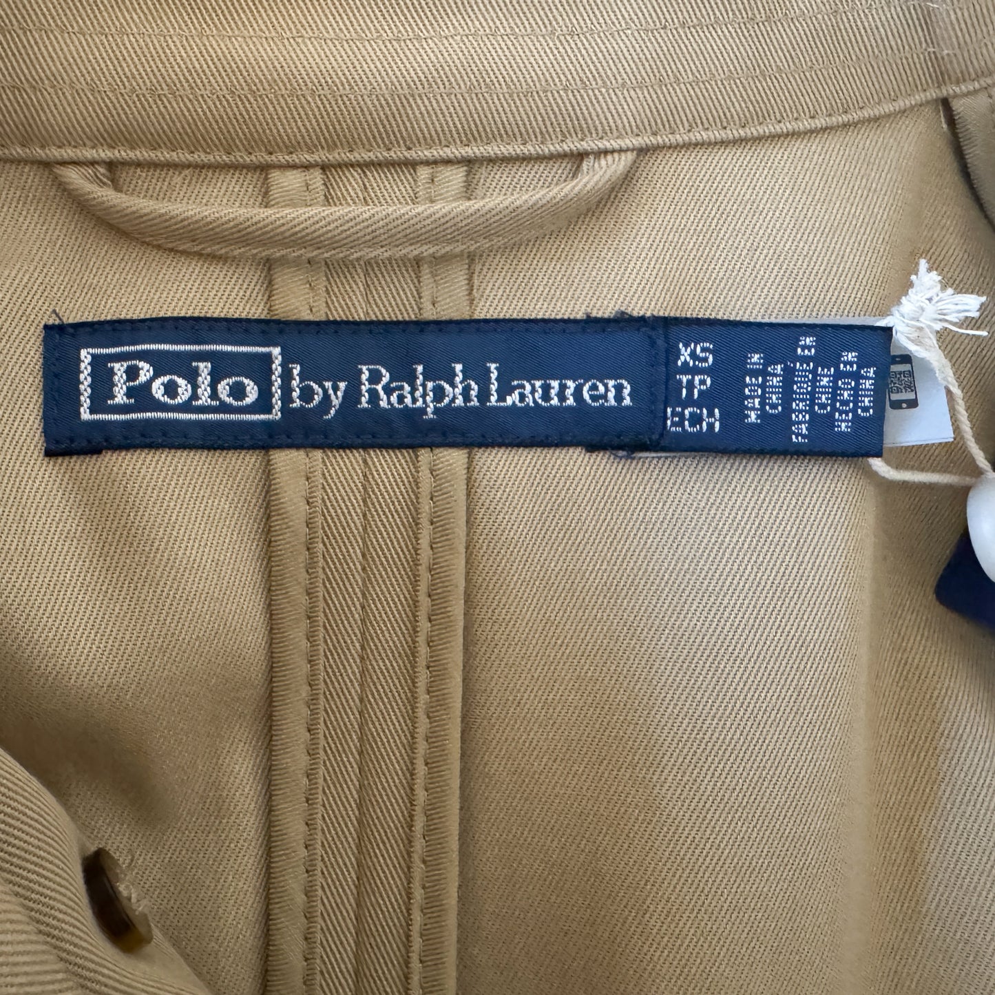 Polo Ralph Lauren Taupe Brown Double Breasted Trench Coat XS ~ AU8-10 [NEW]