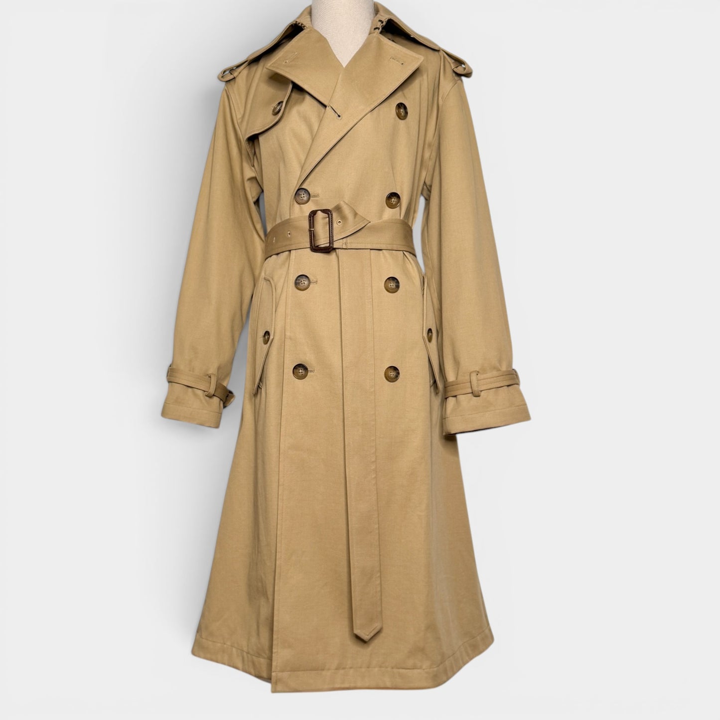 Polo Ralph Lauren Taupe Brown Double Breasted Trench Coat XS ~ AU8-10 [NEW]