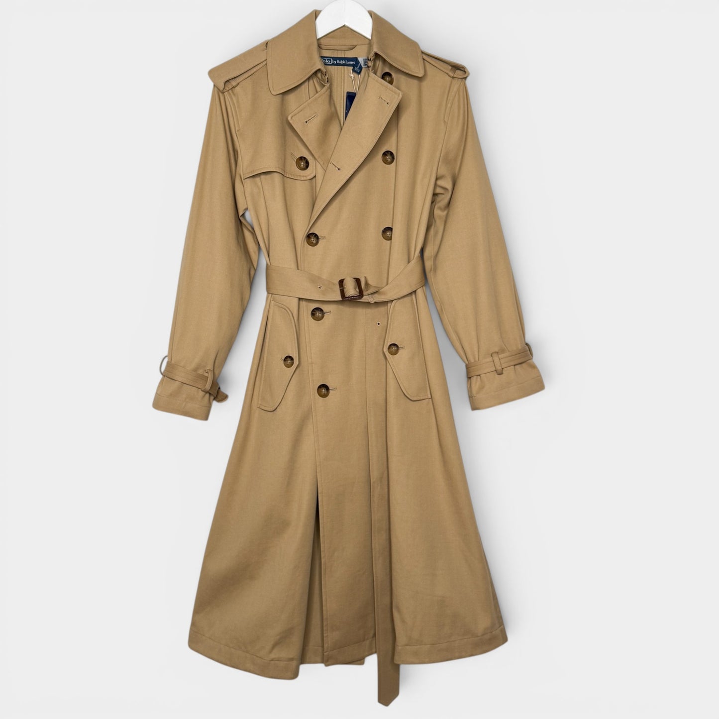 Polo Ralph Lauren Taupe Brown Double Breasted Trench Coat XS ~ AU8-10 [NEW]