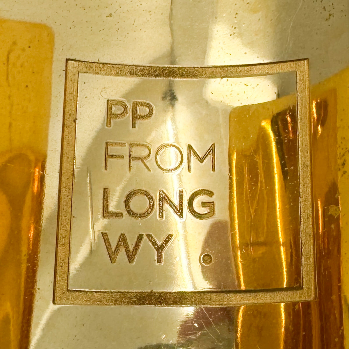 PP from Longwy France Cream Enamel Gold Tone Wide Statement Cuff Bracelet