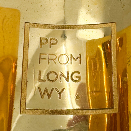 PP from Longwy France Cream Enamel Gold Tone Wide Statement Cuff Bracelet