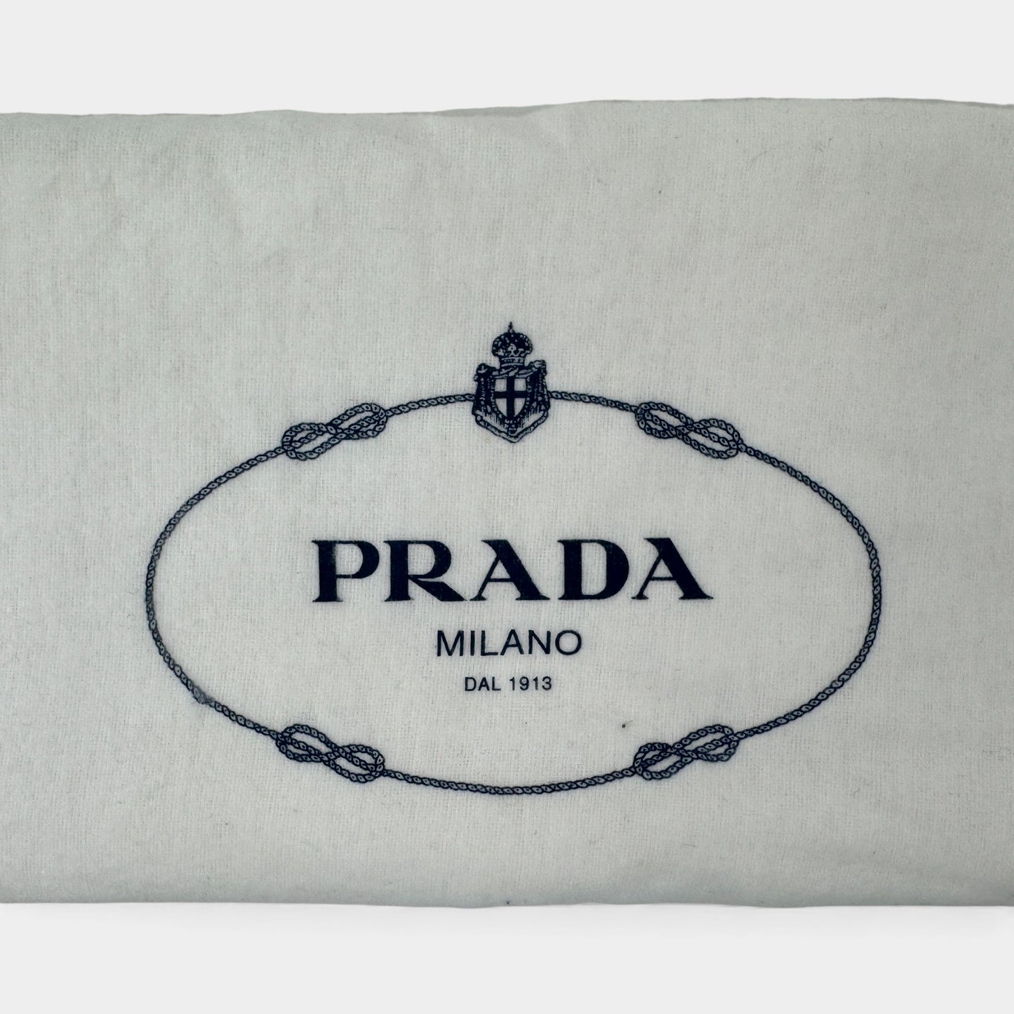 Prada Baltico Blue Vitello Daino Leather Cameo 2-Way Tote Bag