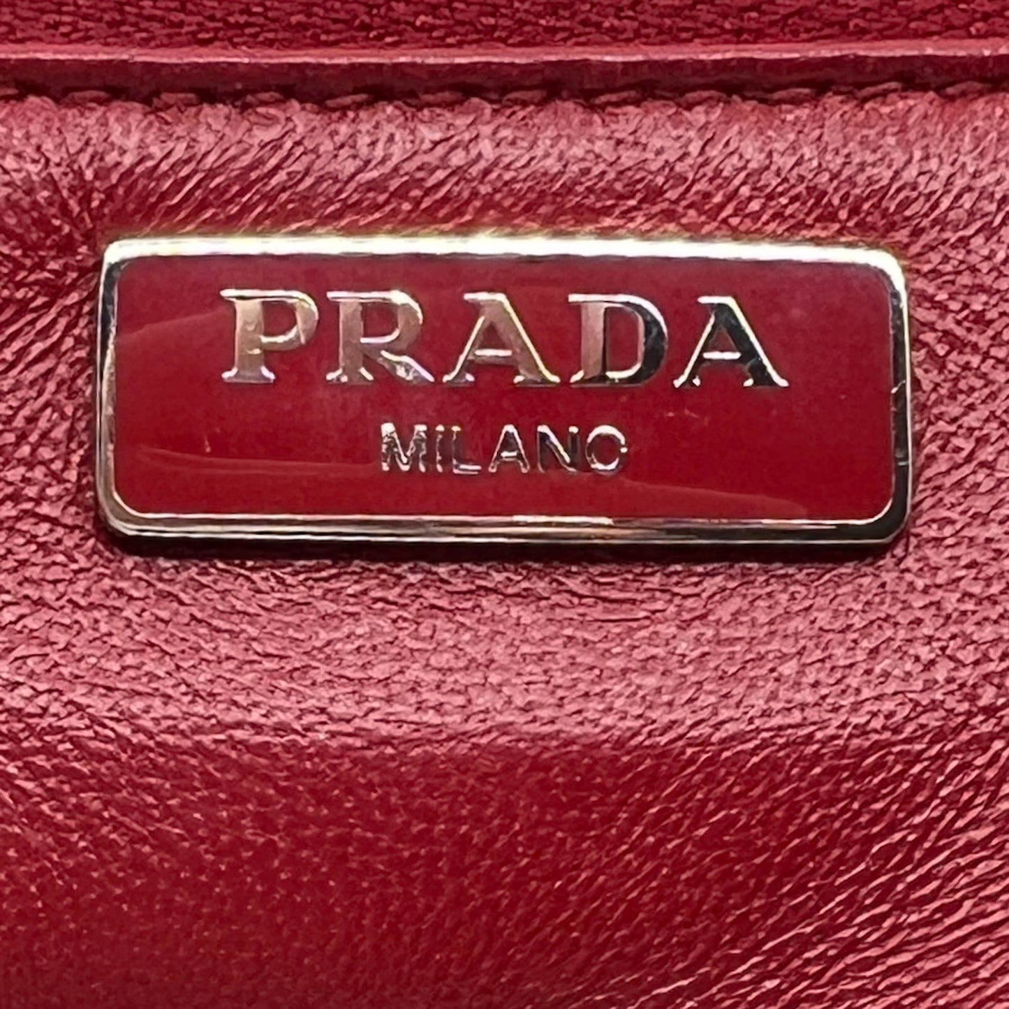 Prada Black Leather & Calf Hair Cavallino Glace Chain Handle Flap Bag