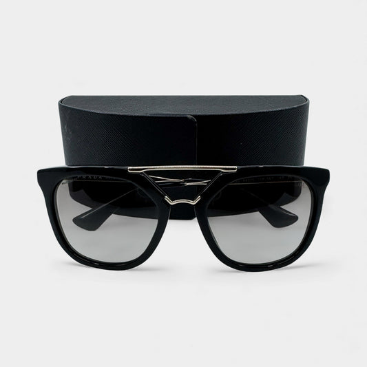 Prada Black Light Gold Havana Sunglasses [SPR13Q]