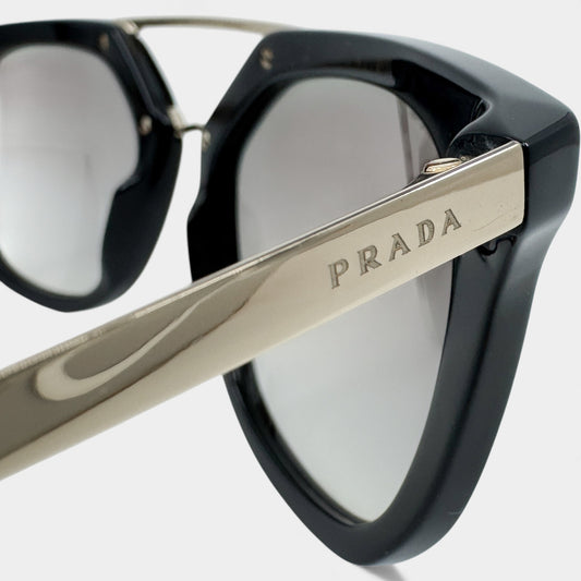 Prada Black Light Gold Havana Sunglasses [SPR13Q]