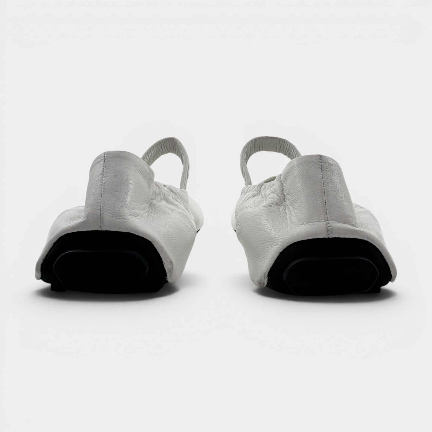 Prada White Bianco Nappa Leather Mary Jane Shoes EU38 ~ AU7