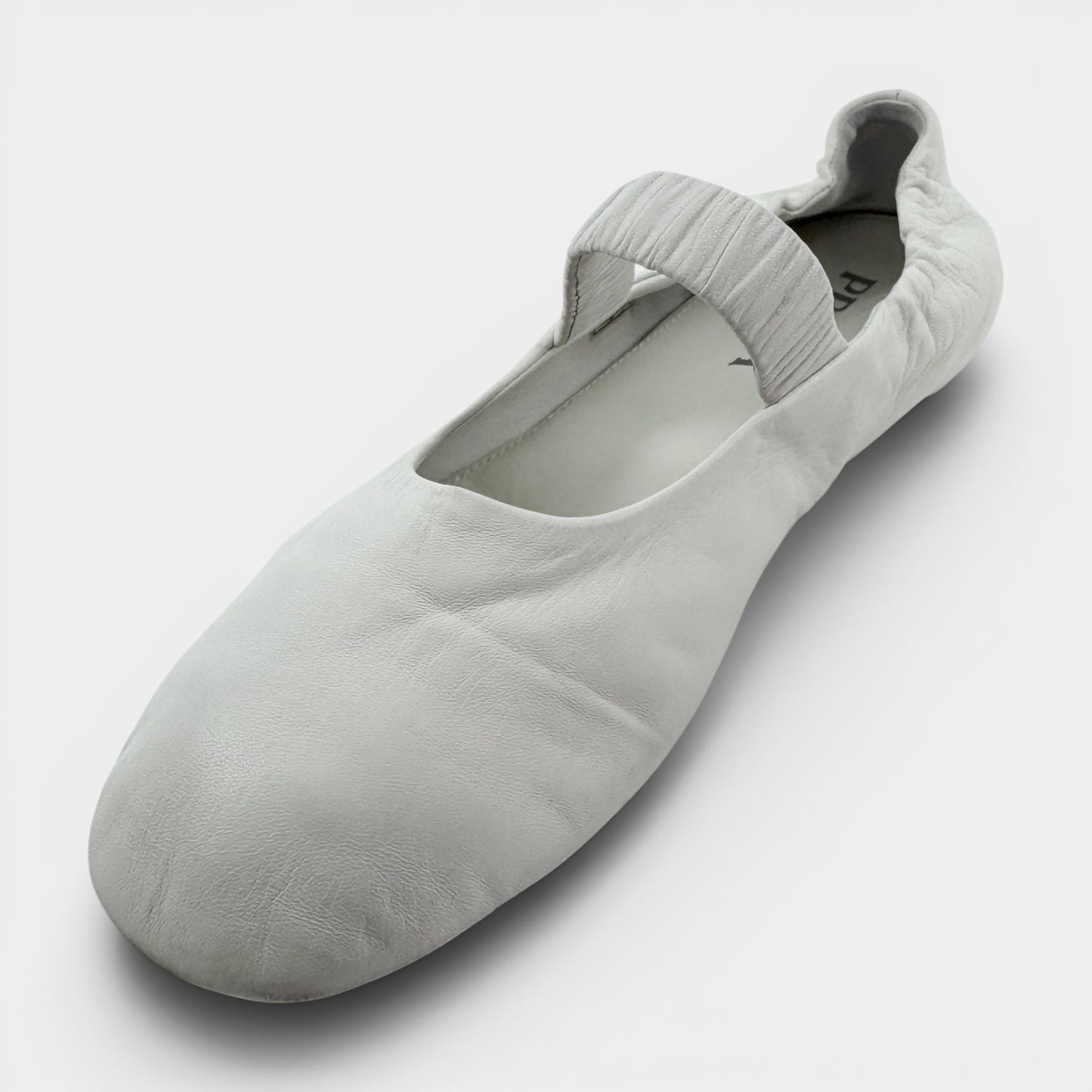 Prada White Bianco Nappa Leather Mary Jane Shoes EU38 ~ AU7