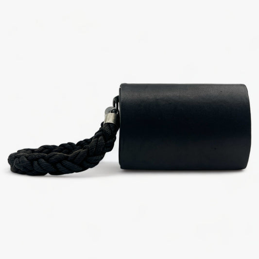 Osklen Brazil Black Leather Clutch Wristlet Bag